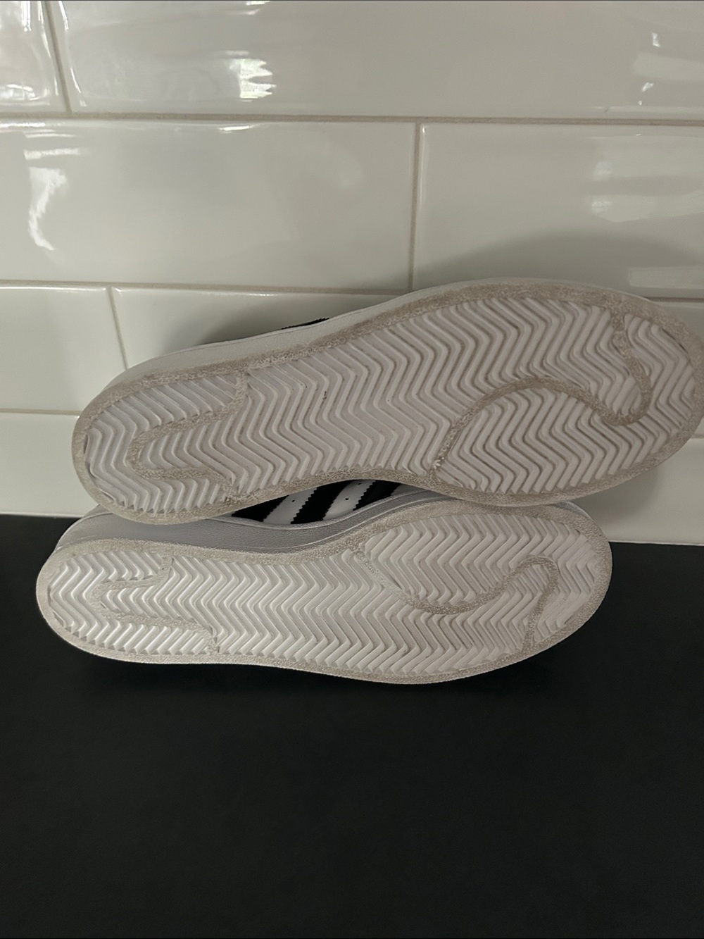 adidas SUPERSTAR White & Black Classic Sneakers - Picture 3 of 6